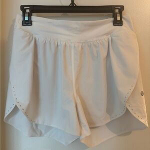 Women's White Athletic Shorts